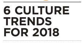 6 Culture Trends for 2018